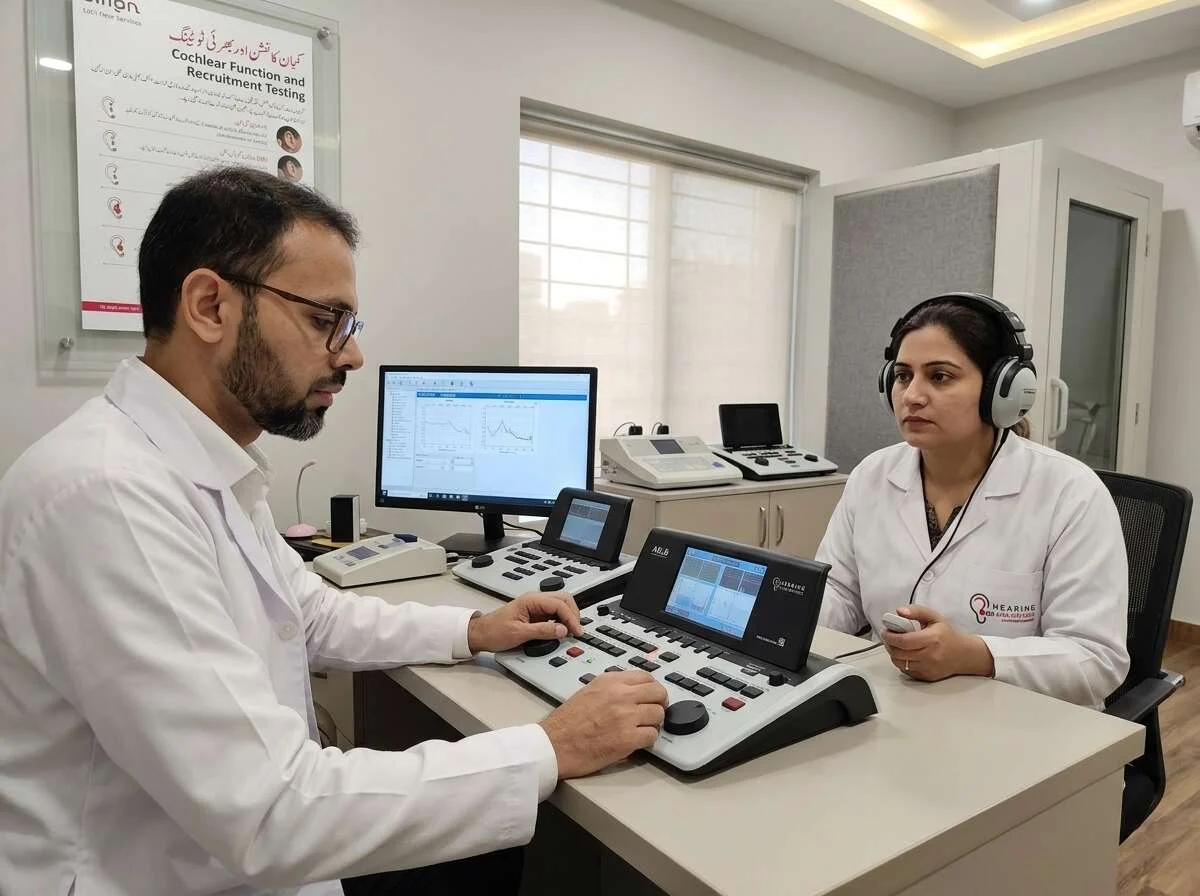 Alternate Binaural Loudness Balance ABLB and SISI Cochlear Recruitment Test