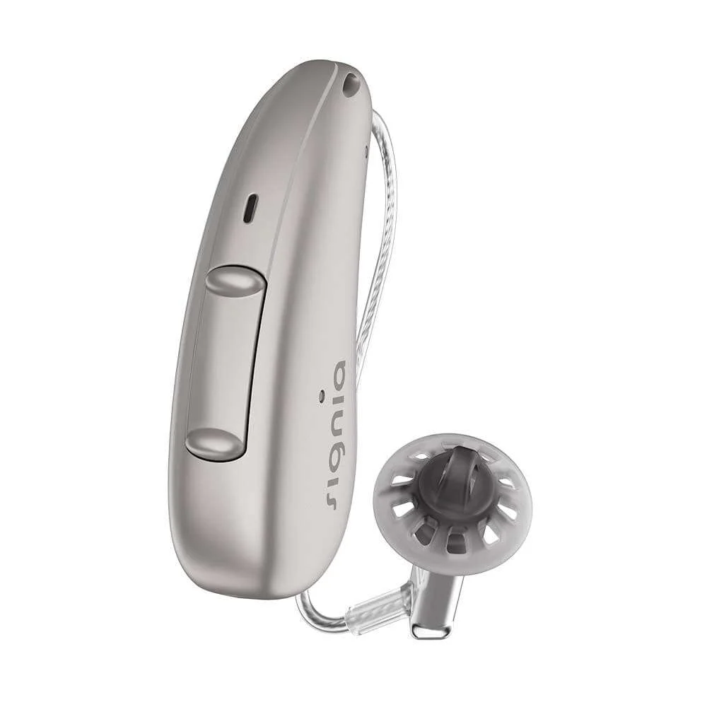 Official Signia Pure Charge and Go AX dark champagne