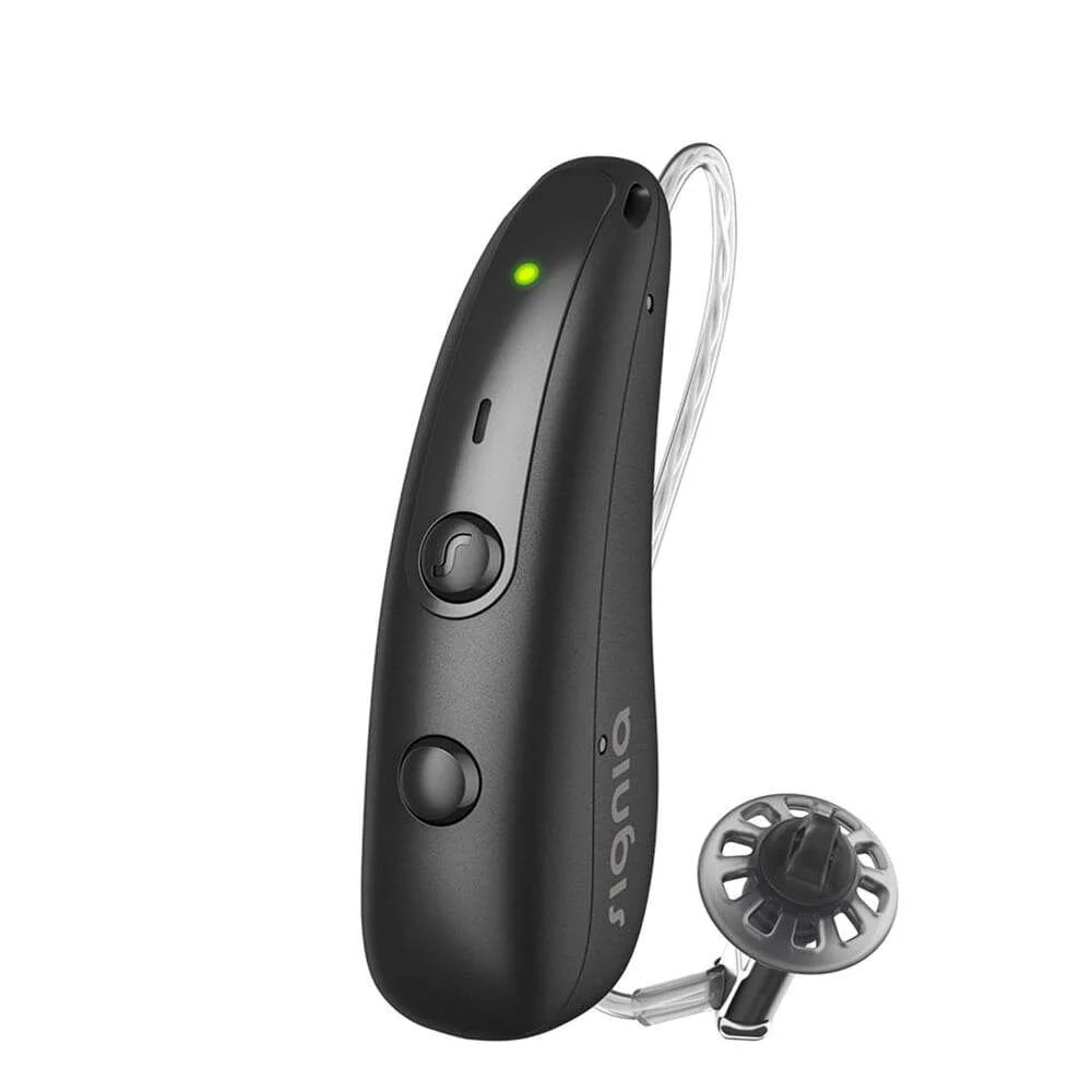Official Signia Pure Charge and Go IX black hearing aid