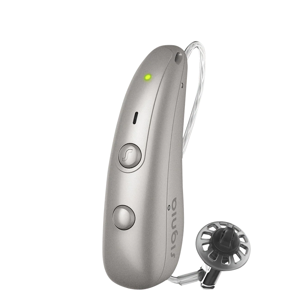 Official Signia Pure Charge and Go IX dark champagne