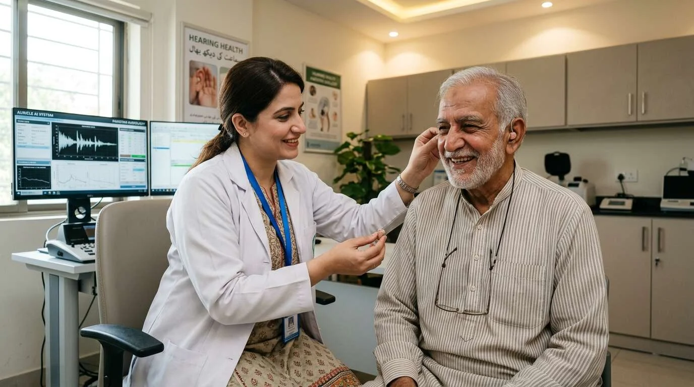 Clinical fitting of AI hearing aids in Pakistan with Real Ear Measurement